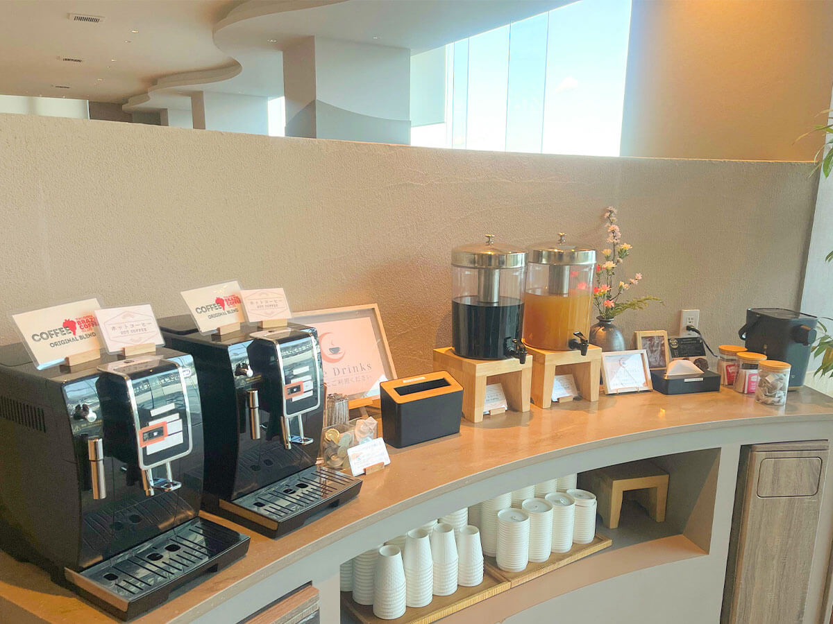 ウェルカムドリンクコーナー