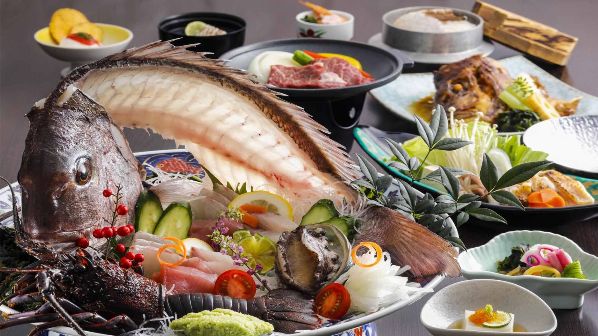 鳴門鯛を中心とした会席料理
